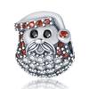 925 Silver Santa Claus Christmas Tree Gift Charm Snowflake Elk Beads Pendant Bracelet Xmas Jewelry