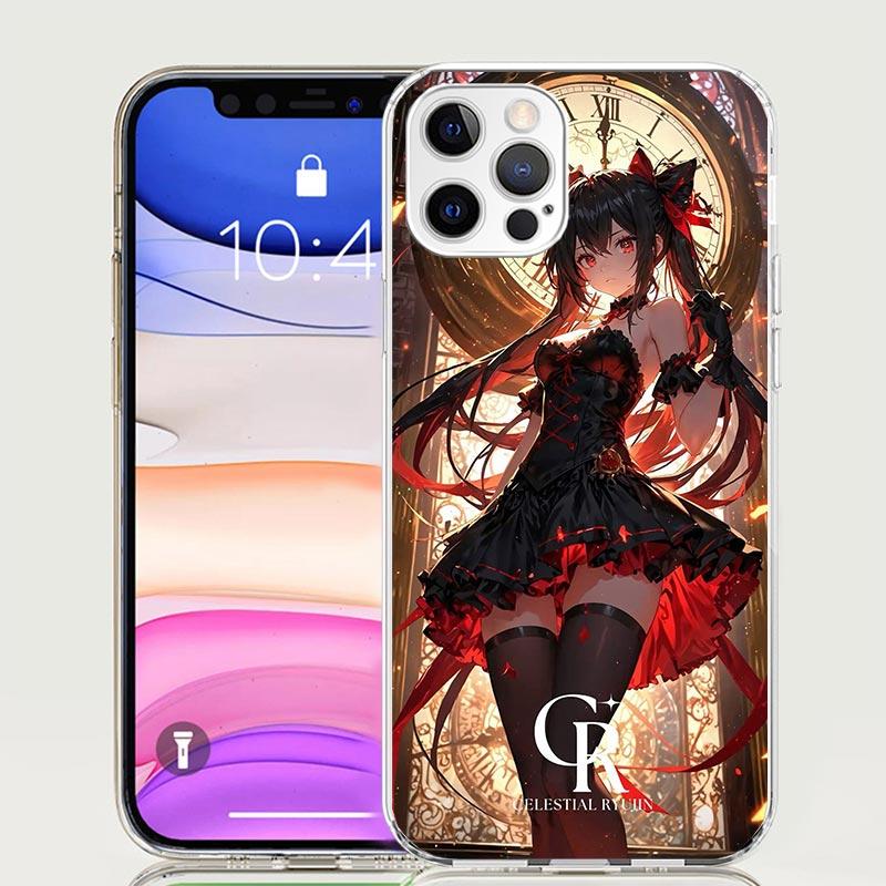Date A Live Tokisaki Kurumi Phone Case For iPhone 17 Air 16 15 Plus 11 14 Pro Max 13 Mini 12 7 8 + SE Pattern Art Customized Cov