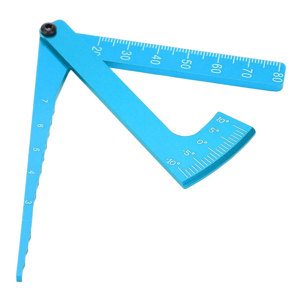 RC Adjustable Aluminium Measure Caliper Wheel Height Rim Camber Angle Ruler Tool UniversalBlue