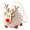 Wooden Elk Christmas Tree Ornaments Felt Deer Elk Hanging Pendant Wooden Deer Ornaments  Christmas