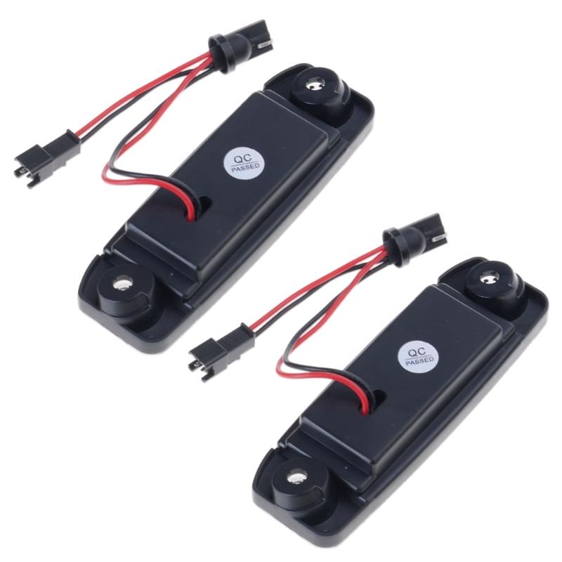 Pack of 2 Long Lasting LED License Plate Lights Featuring Integrated Resistor Simple Installation for Korea Vehicle
