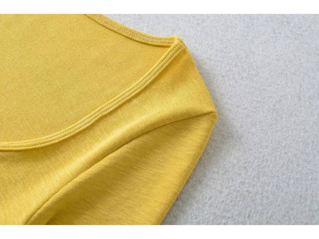 American Spice U-Neck Snowflake Cashmere Long-Sleeve Women's Slim Fit T-Shirt for Spring/Autumn