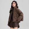 New Cotton-padded Jacket Women's Short Stand-up Collar Thick Plus-size Cotton-padded Coat In Autumn and Winter.