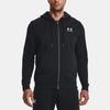 Under Armour Solid Logo Print Full Zip Hoodie Men Hoodie Black 1373881-001