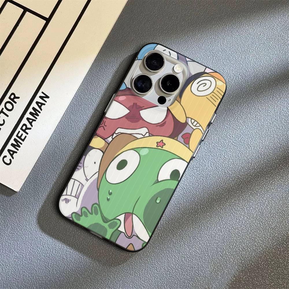 Keroro Frog Cool Gunsou Sergeant Phone Case For IPhone 17 16 15 14 Plus 11 12 13 Pro Max Shockproof Protection Soft Back Cover