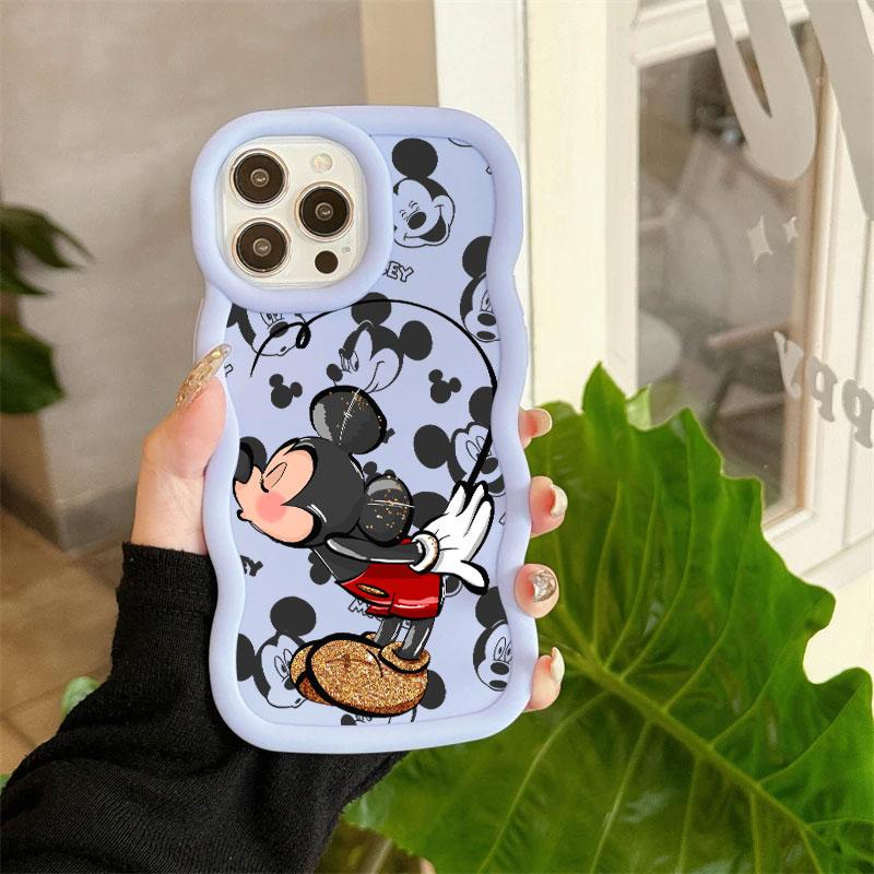 Mickey Minnie Mouse Love Phone Case For iPhone 17E 11 12 13 14 15 16 17 Pro Max 16e 17 Air 13 Plus Candy Color Back Cover