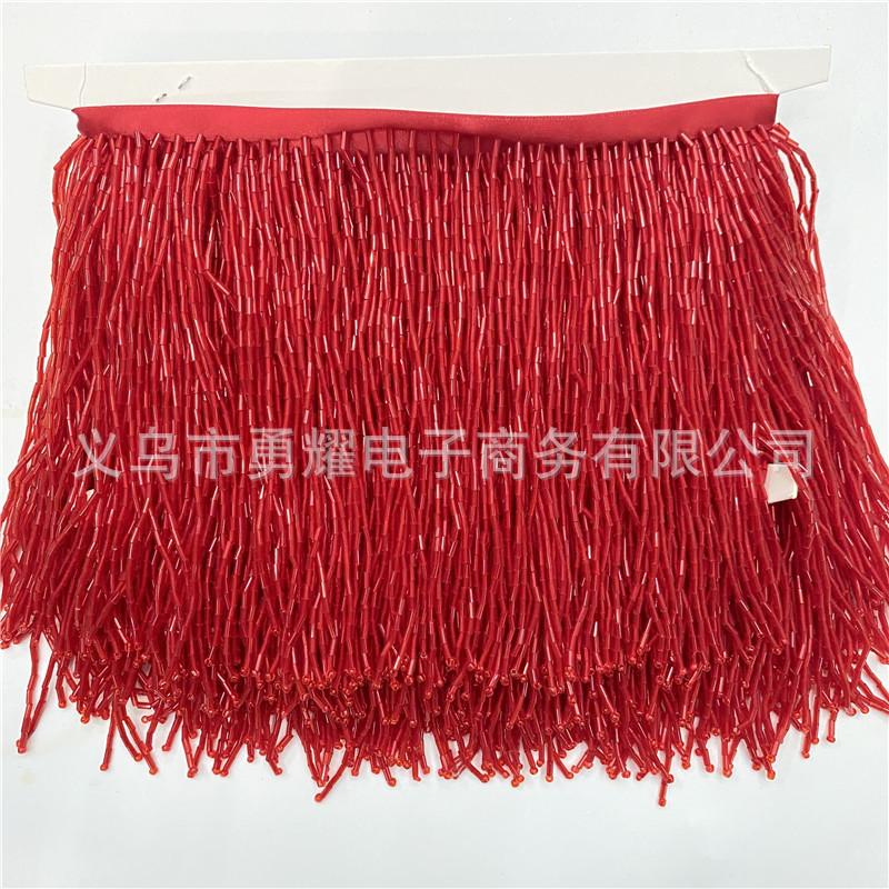 15Cm Wide Bead Fringed Row Beard Lace Garment Decoration Diy Sewing Textile Accessories