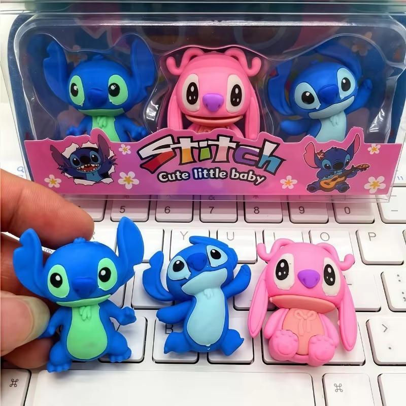 MINISO Anime Stitch Odpinana Gumka Kreskówka Kreatywne Artykuły Papiernicze Nagrody Klasowe dla Dzieci i Uczniów Prezent Świąteczny Kolekcja Hurtowa