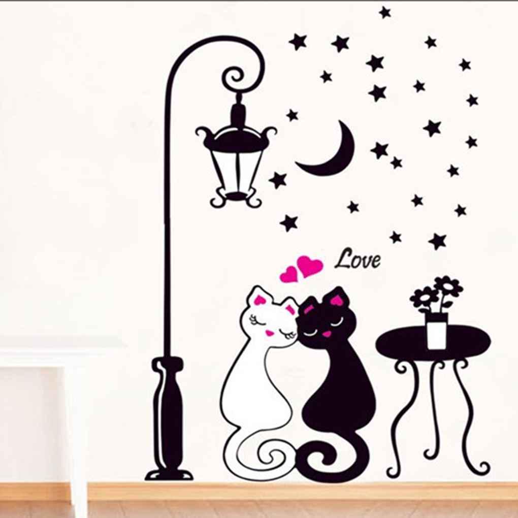 Cat Wall Sticker Cartoon Wallpaper Removable Universal Multifunctional Walls Decoration Home Decor Living Room