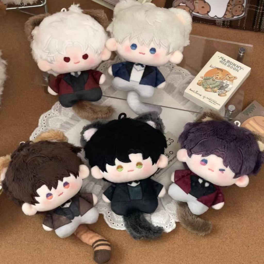 Love And Deepspace Kawai Cat Ear Printed Cotton Doll Stuffed Plush Toys Game Peripheral Game Fans Collection Keychain