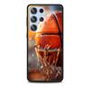 Basketball Korb Sport Hülle für Samsung Galaxy S23 S21 S20 FE S24 S22 Ultra S10 S10e S9 Plus Weiche Schwarze TPU Handyhülle Bumper
