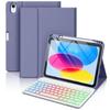 iPad A16 Backlit Bluetooth Keyboard Case for Air 1 10.9" with Pencil Charging Slot