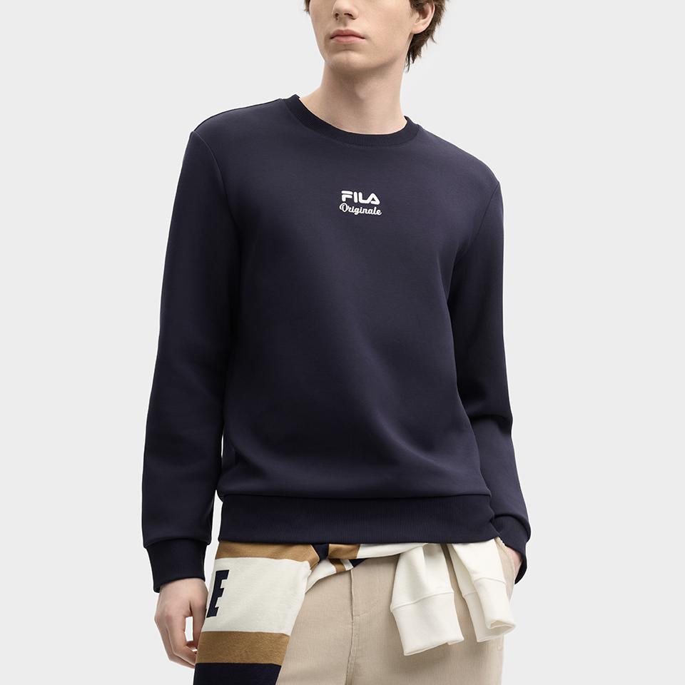 New FILA ORIGINALE Sweatshirt Men's Secret Mirror Blue F11M519213F-DB