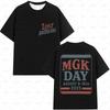 Machine Gun Kelly Same Style PUNK T-shirt, Lost American Album Tour Hip Hop Top, 3D Printed Pink MGK Day T-shirt for Rapper
