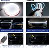 12V Yellow White Dynamic LED Daytime Running Light Strip For Car Universal Auto Headlight Strips Scan Car Hood Decorative Light