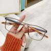 Retro Square Frame Short Sight Eyeglasses Fashion TR90 Spring Leg Finished Myopia Glasses Ultra Anti-blue Near Sight Eyewear