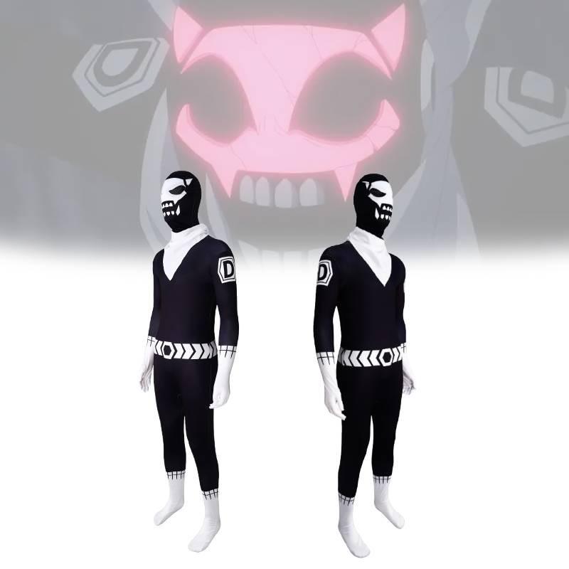 Cosplay Ranger Reject Costume Cartoon Jumpsuits Halloween Performance Party