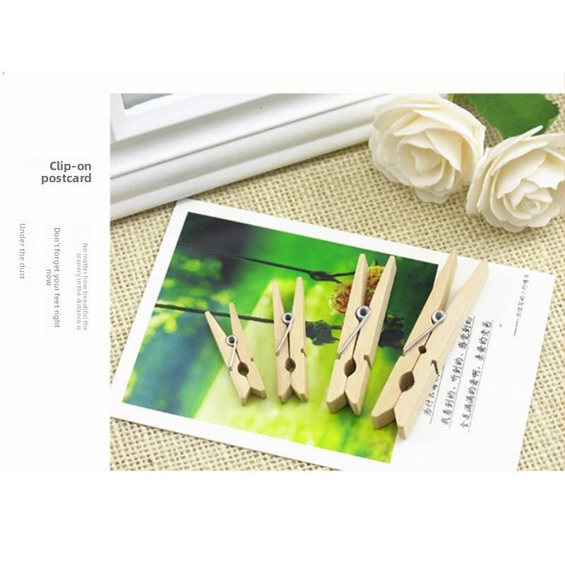 Wooden Clips Pack With Colorful Finish For Home Organization And Office Use