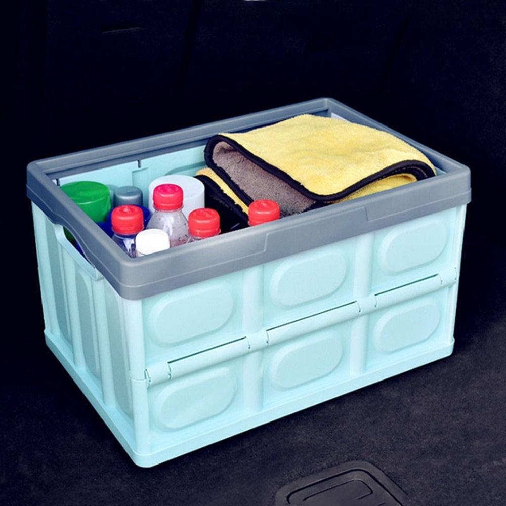 Plastic Car Trunk Storage Boxes Large Capacity Open Storage Box SUV Trunk Storage