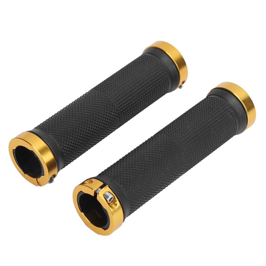 1 Pair Lightweight Rubber Handlebar Sleeve for MTB Anti Slide Foam Handlebar Sleeve with PlugGold