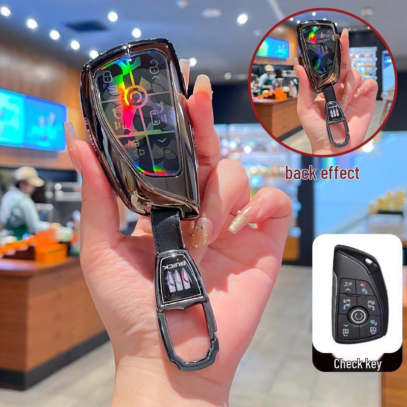High-End Full-Coverage Metal Key Fob Case for Buick Envision Plus, Envision S/GS, and LaCrosse Cars