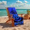 1pc Internazionale Milano Beach Towel, Comfortable and Thick, and Swimming/Bath/Picnic/Camping Towel, Suitable for Seaside Beaches