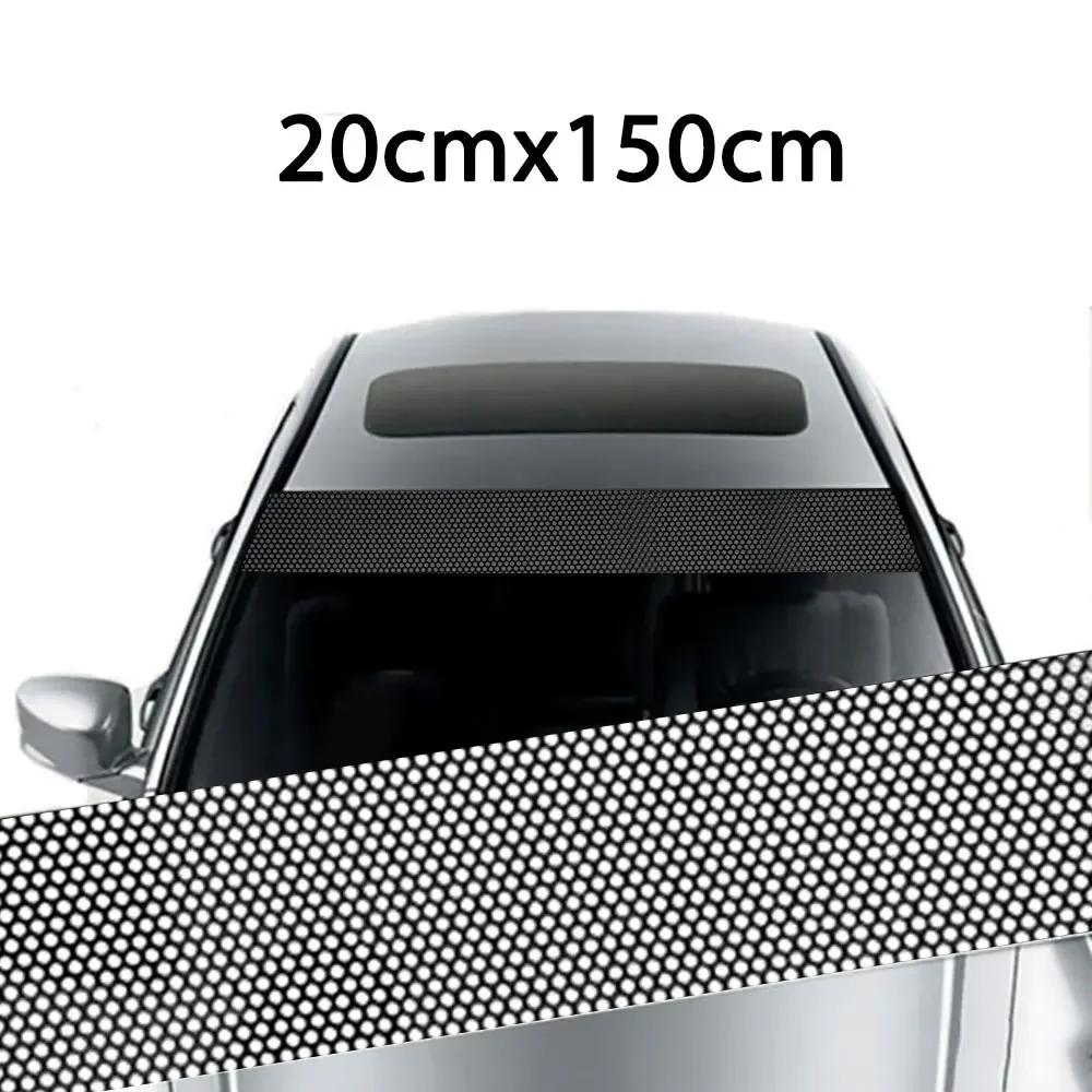 Car Sunshade Stickers Auto Front Windshield 3D Vinyl Film Rear Gear Sunshade Decorative Decals Stickers Auto Decorative Stickers
