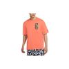 Jordan Dri-FIT Zion Basketball Print Knit Crew Neck Short Sleeve T-Shirt Men Tops Grass-Orange DH0593-842