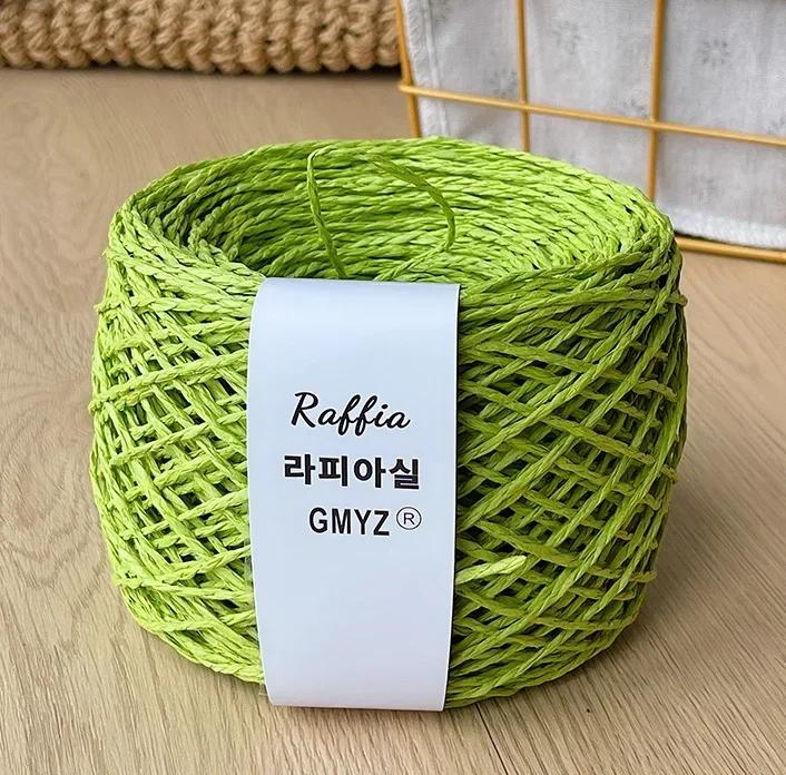 80g Farben Raffiagarn Flauschig Natur Doppelfädiges Raffiagarn Häkelhut Spezialgarn Sommerhut Gehäkeltes Häkelgarn Papyroidgarn