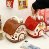 Cartoon House Piggy Bank with DIY Sticker Coin Cash Storage Jar Container Children Money Saving Box Decoration Boys Girls Gift