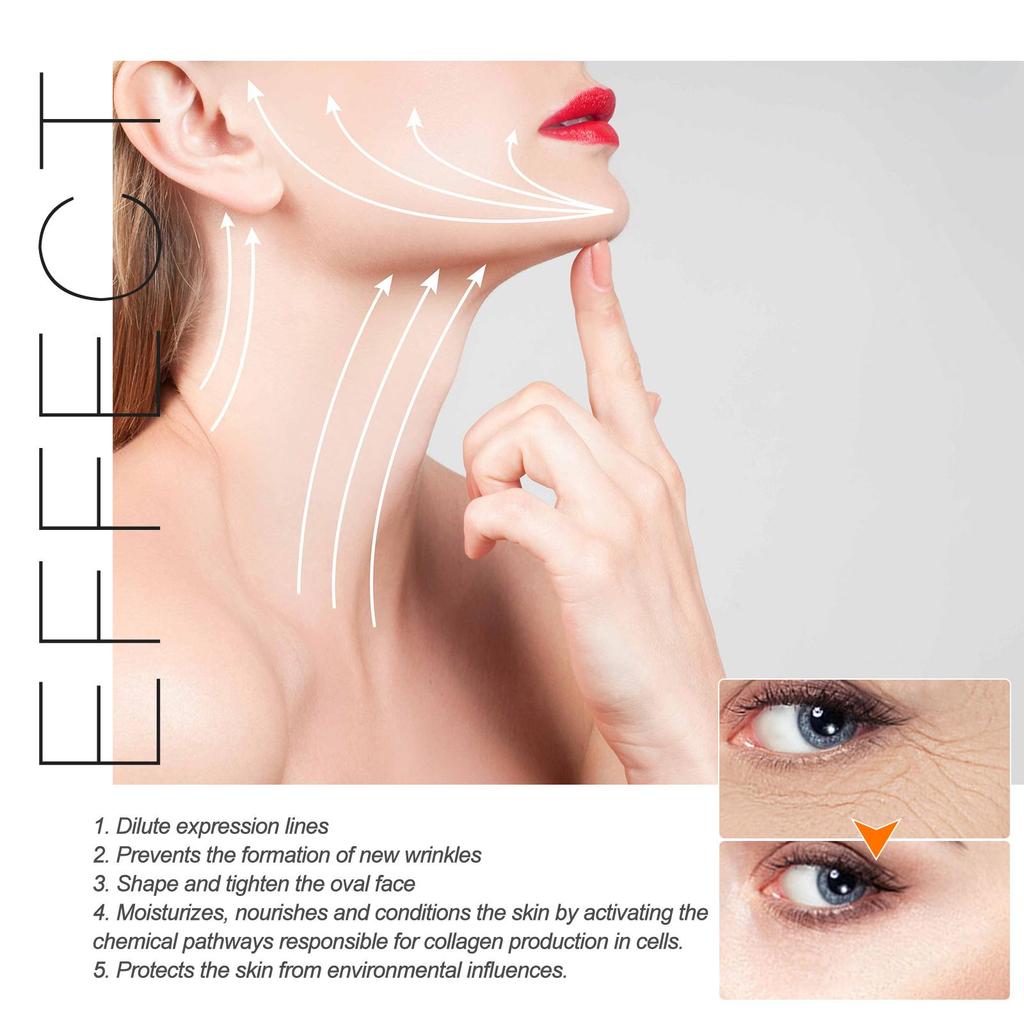 OUHOE Moisturizing Capsule Essence Hydrates and Moisturizes, Firms Neck Skin Wrinkles, Brightens Skin, Suitable for Face 30ml/box