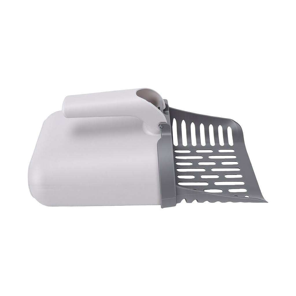 Large Cat Litter Scooper with Holder and 4 Rolls Bags 2 in 1 One Handed Operation for Kittens Cat Litter Scoop Large