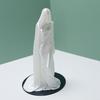 Veiled Lady Statue 3D Printed Goddess Sculpture, Mysterious Female Figurine with Robe, Dark Gothic Sculpture Home Decor for Desk Bookshelf,