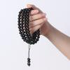 Ebony Wood Bracelet Purple Sandalwood108Buddhist bead bracelet, prayer beads, Hetian jade accessories, multi-loop design for men and women couples