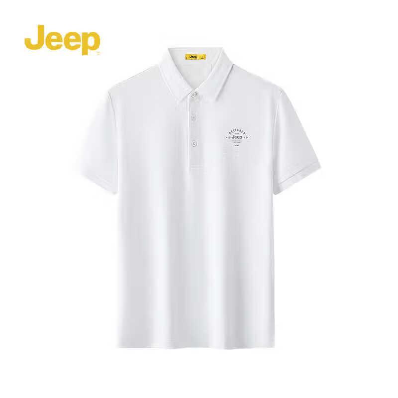 Мужская спортивная футболка-поло Jeep P842MKT310 XL грязно-белый
