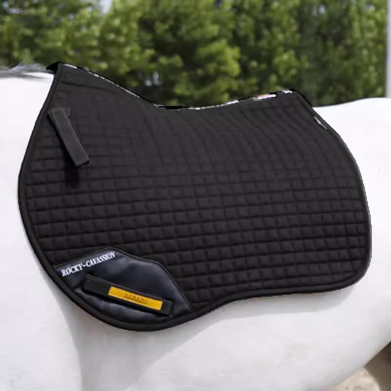 Shock-Absorbing Equestrian Sweat Saddle Pad чёрный