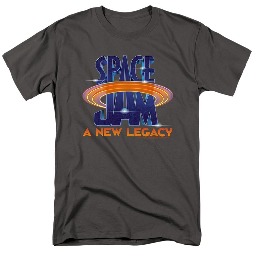 Space Jam - Space Jam 2 Logo - Adult Unisex Short Sleeve T-Shirt - Gray 2XL