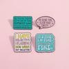 Colorful Inspirational Chic Letter Brooch Geometric Style Perfect For Casual Or Attire Formal