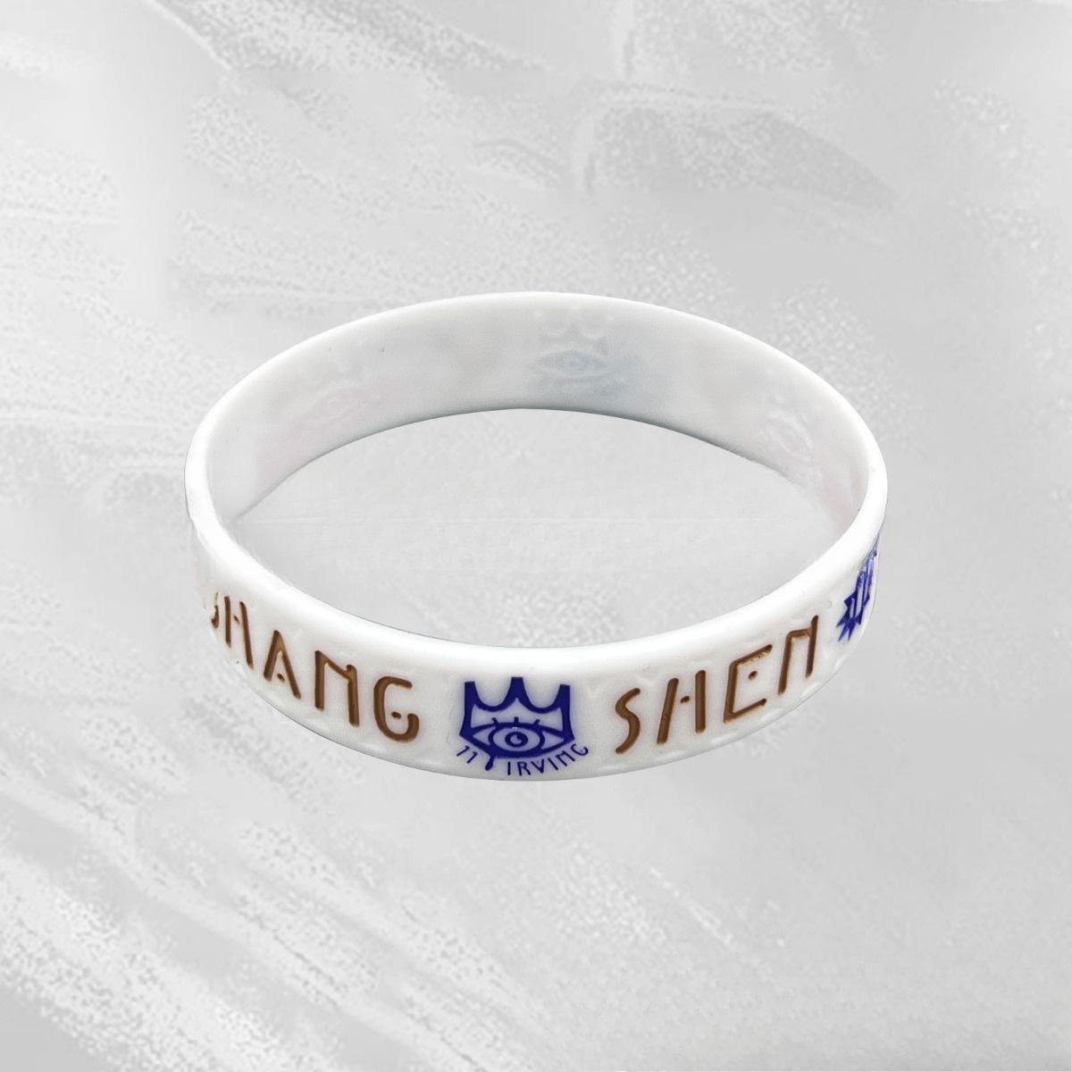 Баскетбольный напульсник силиконовый браслет белый