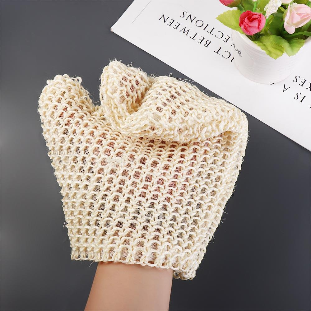 Bath Towel Bathing Accessories Shower Brush Sisal Bath Gloves Body Scrubber Exfoliating Glove