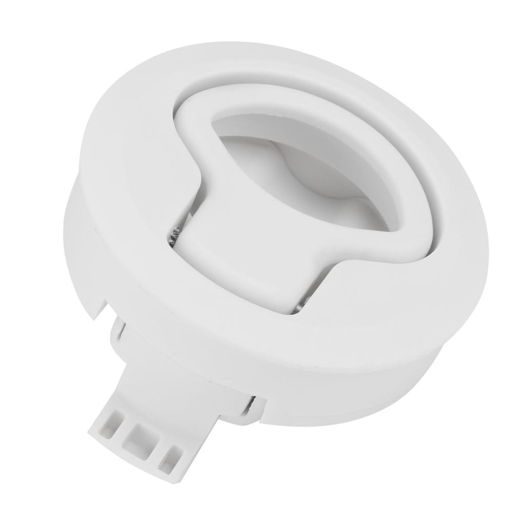 Deck Hatch Hatch Lock Flush Pull Hatch Plastic Flush Pull Hatch for RV Marine Boat RV White