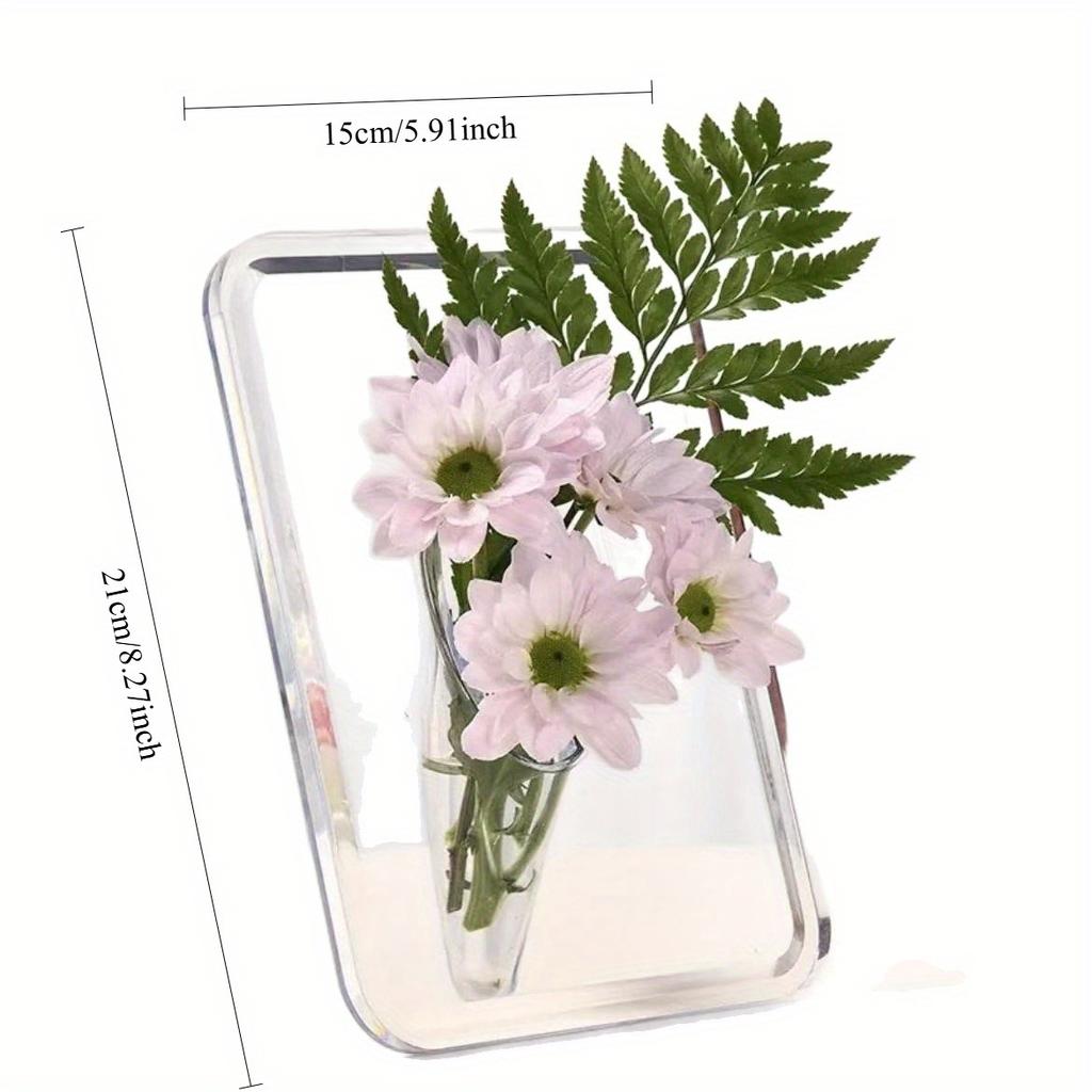 1Pc Light Luxury High-end Hydroponic Flower Arrangement Photo Frame Vase