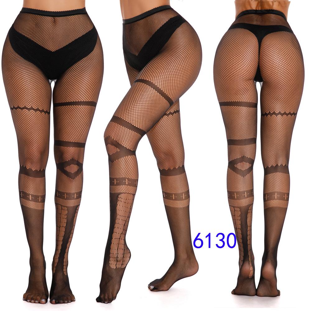 Ny Halloween Fisknätsstrumpor Set med Fisknätstights