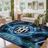 Juventus FC Design Crystal Velvet Rug Soft Decorative Mat for Bedroom Entrance
