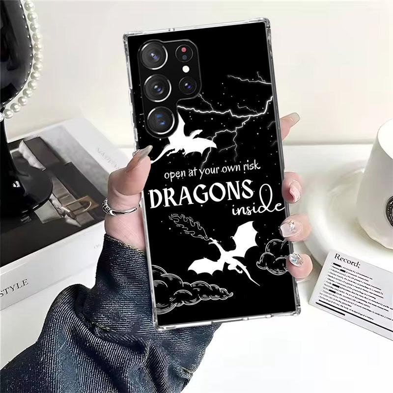 F-Fourth W-Wing Dragon Soft Phone Case For Samsung Galaxy S22 S23 S24 S25 Edge S26 Ultra S20 FE S21 Plus + Fundas Coque Galaxy S