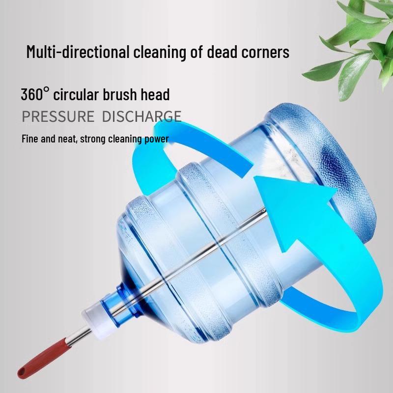 Pure Water Bucket Brush with Extended Handle for Mineral Water and Kettle Cleaning