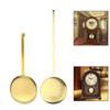 Brass Wall Clock Pendulum with Dynamic Swinging Motion and Gold Finish