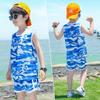 Summer 2026 Camouflage Sleeveless Vest & Shorts Set for Boys