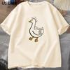 Problematic Goose 2025 Pure Cotton T-shirt Top Gender-neutral Clothing Summer Trend Round Neck Street Short-sleeved Clothing