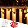 50 Stück Klebe-Kabelclips für den Außenbereich, Weihnachtslicht-Clips, Dekorationsclips, Selbstklebende Haken Kabelmanagement Draht Halter